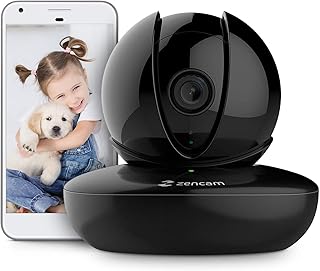 Amcrest Zencam 1080P WiFi Camera, Pet Dog Camera, Nanny Cam with Two-Way Audio, Baby Monitor with Cell Phone App, Pan/Tilt Wireless Wi-Fi IP Camera, Micro SD Card, RTSP, Cloud, Night Vision, M2B Black