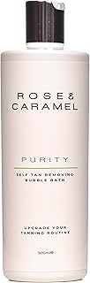 Rose & Caramel Purity Self Tan Removing Bubble Bath (500ml). Fast Self Tan Eraser, Removes All Fake Tan Brands, Rapid Tan Removal, Vegan, Cruelty Free, Award Winning, Best Fake Tan Remover