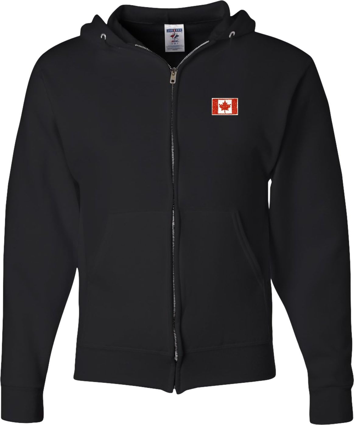 Buy Cool Shirts Canada Flag Patch Pocket Print Mens Full Zip Hoodie
