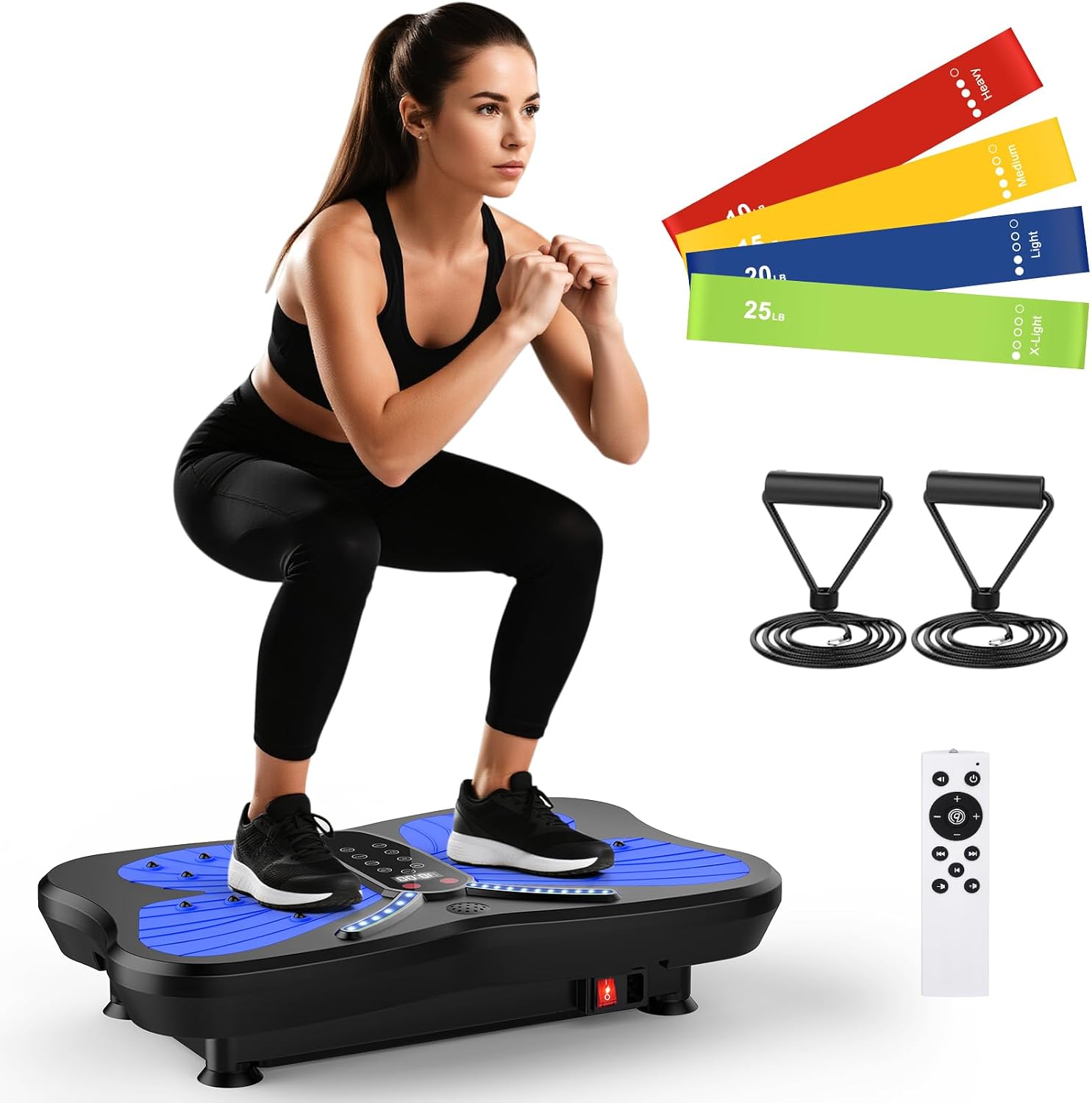 Plataforma vibratoria para ejercicio, 400 lbs, 200 velocidades miniatura 1