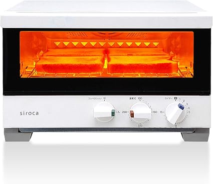 Amazon プレミアムオーブントースター すばやき ホワイト 4枚焼き アナログ Siroca シロカ オーブントースター