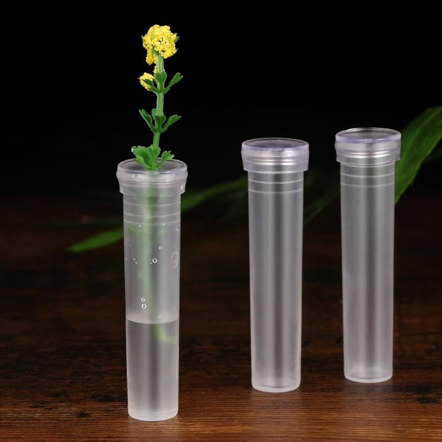 使い方色々！試験管容器。花瓶。EC商品容器。外箱セット。