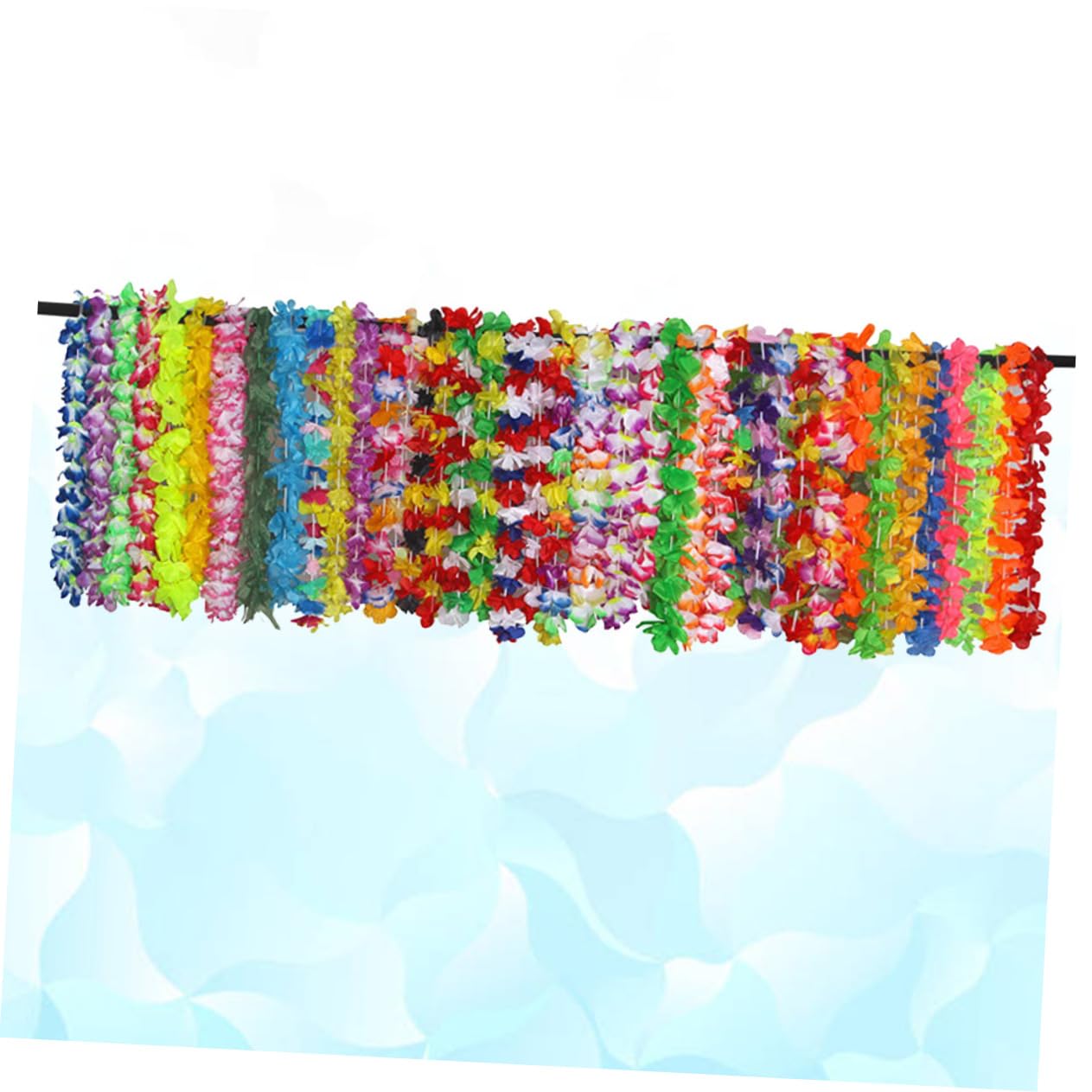 Toyvian 42pezzi Collana di Fiori Hawaiana di Ghirlanda di Simulazione per Feste Tropicale Luau Decorazione Accessorio Comodo da Indossare e Trasportare Stili multipli