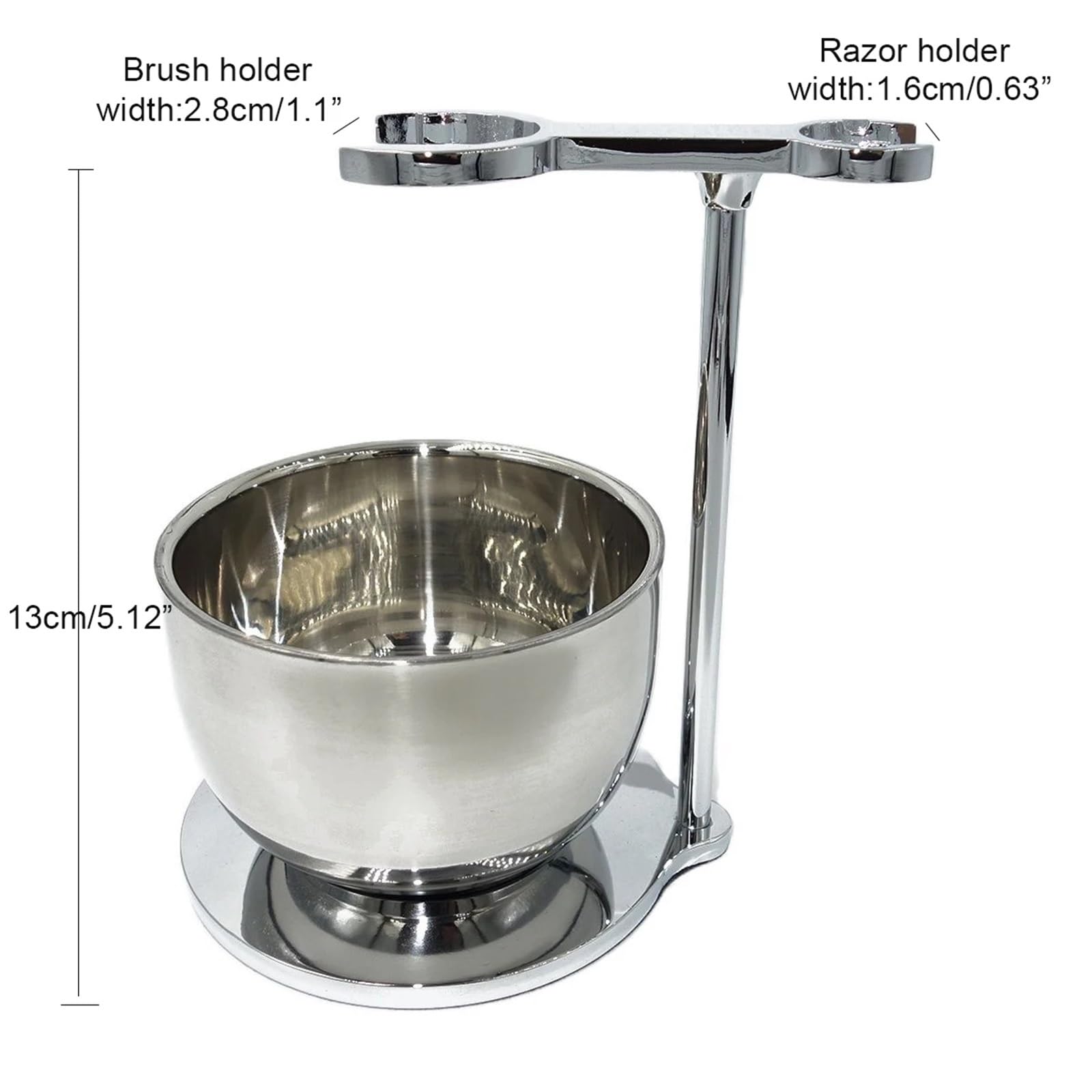 Soporte para Afeitado Soporte de diseño único y Pesado Que se Adapta a la mayoría de Las brochas de Afeitar y maquinillas de Afeitar manuales con tazón for Taza de jabón