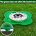 Adnee 12 Pcs Lawn Sprinkler Head Protector, 6 Inch Flower Shaped Sprinkler Donut with 3.8 Inch Inner Diameter, Green Outdoor Lawn Sprinkler Spray Guard to Reduce Damage from Cars and Mowers