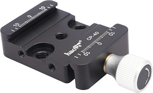 Miniatura 1 de Haoge CP-40 DSLR y abrazadera de liberación rápida sin espejo para conversión estándar tipo Arca Aumentar el elevador compatible con DJI Ronin SSC