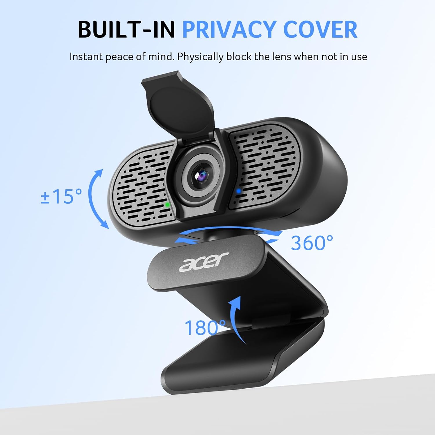 acer 1080p Webcam USB Plug and Play Webcam for PC with Noise Cancellation Microphones Computer Camera for Desktop Streaming Gaming Online Meeting Wide Angle Privacy Cover A-to-C Adapter Easy Setup 7 616OGXe4uBL. AC SL1500