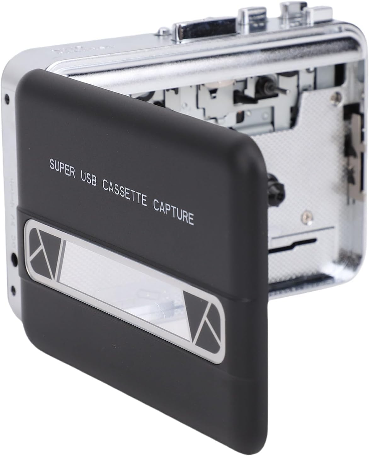 Cassette to MP3 Converter, Portable USB Cassette Player with Built in Speaker 3.5mm Earphone Jack for Digitizing Old Tapes to Digital Format Compatible with Laptop PC