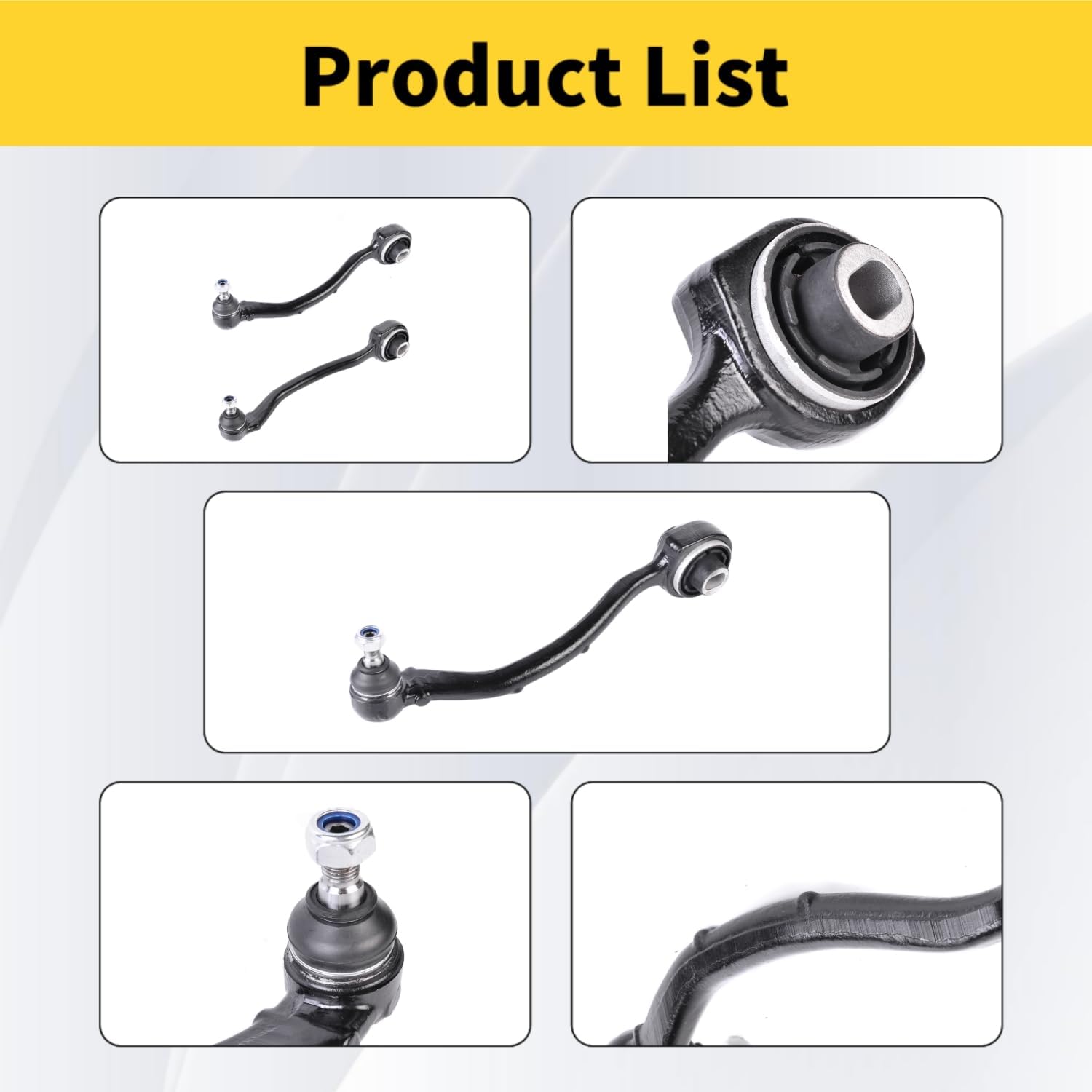 Front Lower Control Arms Rearward Compatible with MERCEDES BENZ C230 C240 C280 C32 C320 C350 C55 CLK320 CLK350 CLK500 CLK550 CLK55 CLK63 SLK280 SLK300 SLK350 SLK55