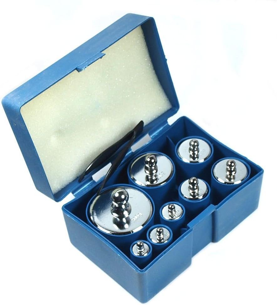 8 Pcs Calibration Weight Set 10g 20g 50g 100g 200g 500g - 1000g Total Weight Y