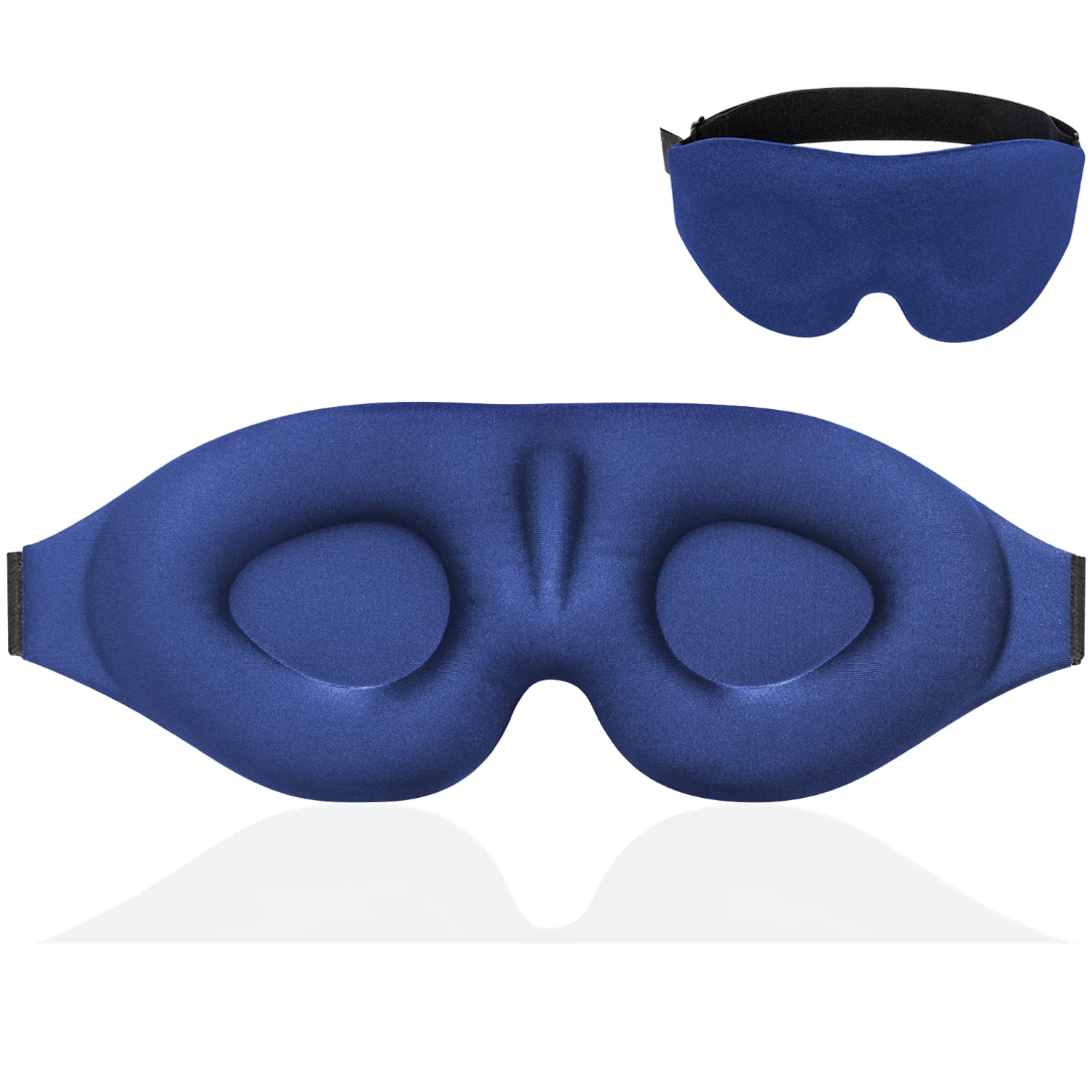 YIVIEW Sleep Mask for Women Men, 100% Blockout Light Eye Mask for Sleeping 3D Contoured Blindfold, Upgraded Eye Cover with Adjustable Strap, Eye Pillow Soft Comfy Eye Shade for Nap Travel Night Shift