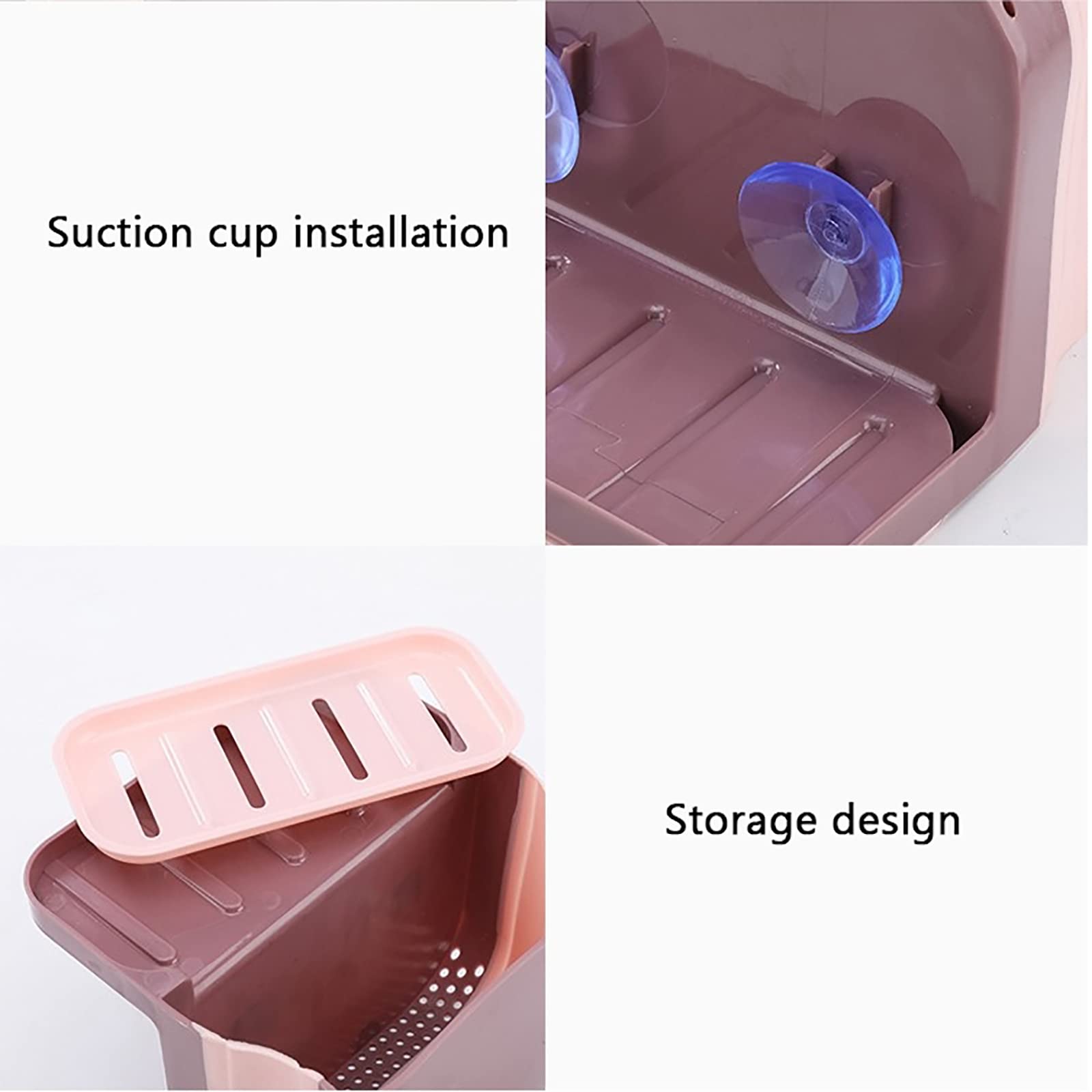 Colador De Desagüe para Fregadero, Colador De Fregadero De Cocina, Multifunción, Plegable, para Recoger Alimentos, Colador De Alimentos De Esquina sobre El Fregadero para Residuos De Frutas