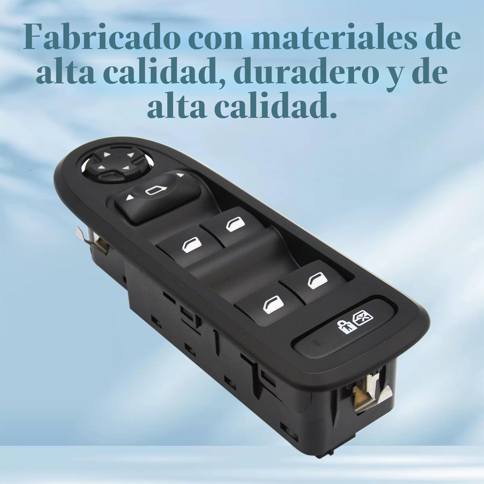 Interruptor de mando Elevalunas ventanas eléctrico 96644915XT para 308 508 C5 interruptor de elevación Vidrio de ventana 26 pines (Sin función de plegado del espejo retrovisor)