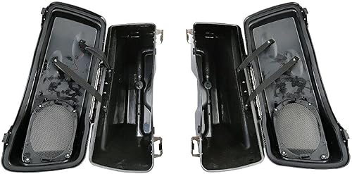 Miniatura 6 de TCMT Bolsas de sillín rígidas extendidas de 5 pulgadas con soportes de conversión para Harley Softail Heritage Deluxe modelos 1984-2017