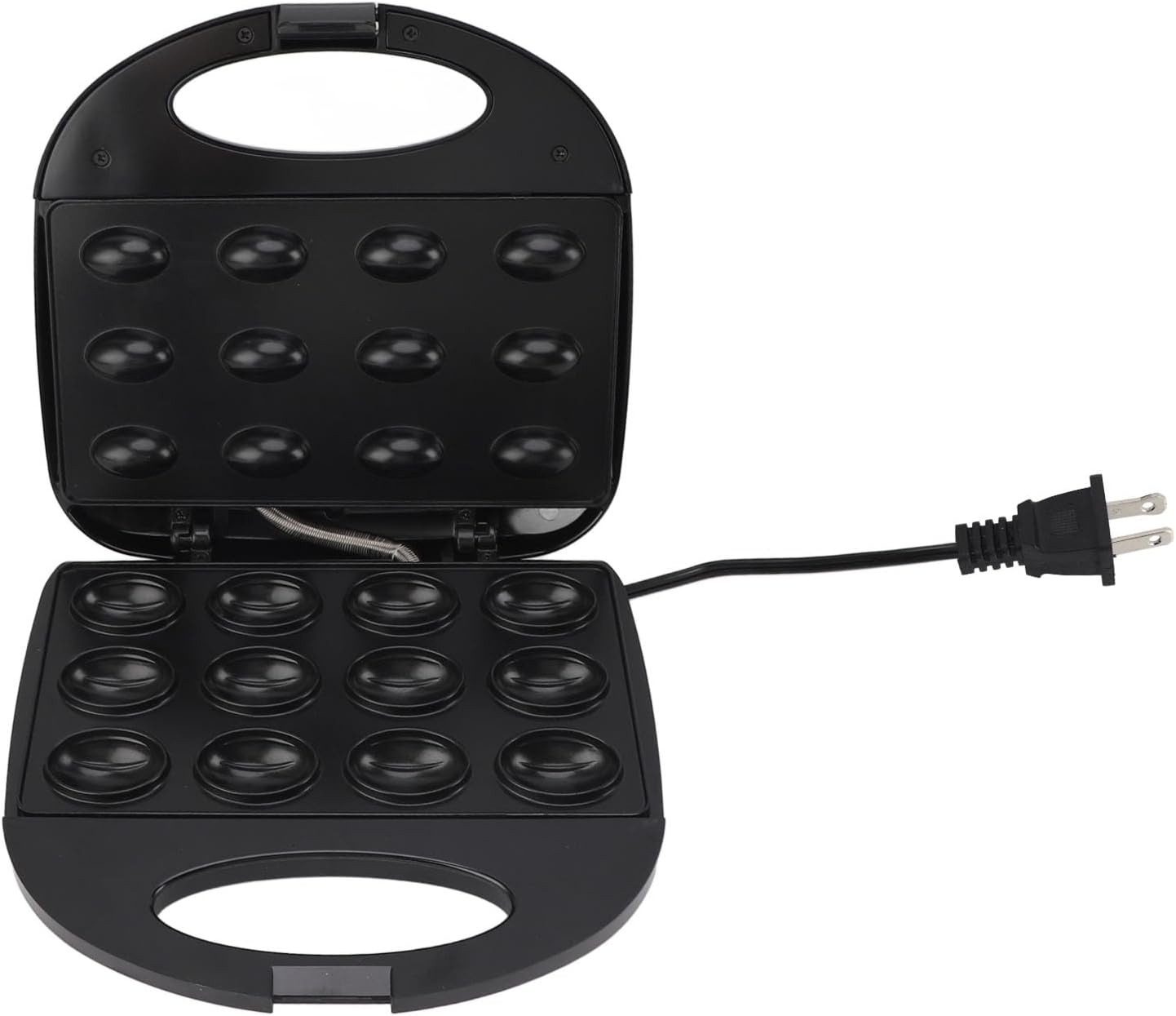 GOWENIC Walnut Cookie Maker, 12 Pieces Electric Walnut Cake Maker, Double Sided Heating Nonstick Mini Nut Waffle Maker Machine