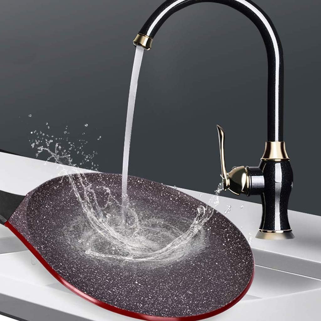 Aluminum Frying Pan - Pancake Pan Non-Stick Pancake Pan Household Frying Pan Steak, Sandwich Cake, Curve Design, 28cm