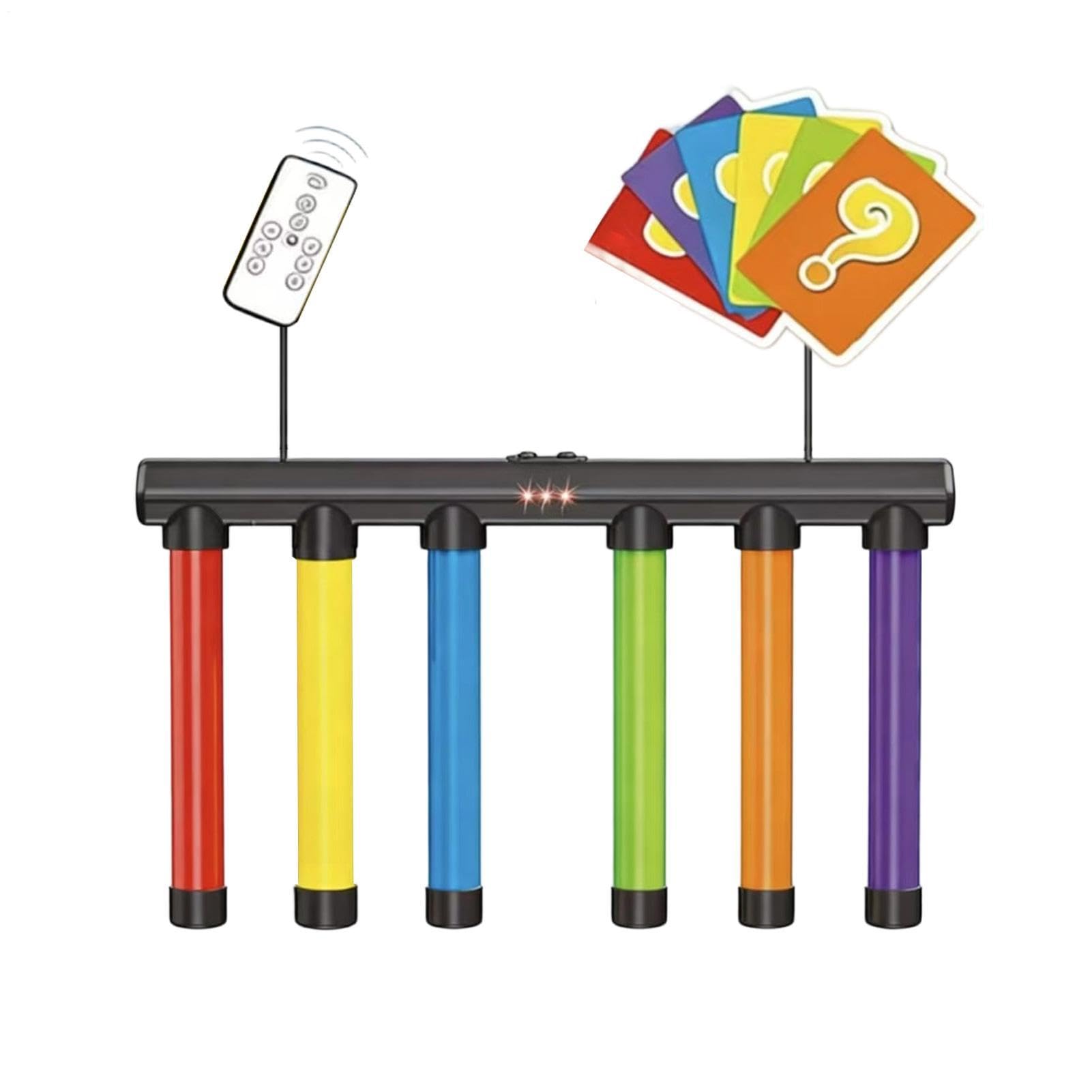 Verstellbare Reflexstäbe, Geschwindigkeits-Reaktionstrainer, 3-stufiges Set mit Fernbedienung, Reflextrainer, Outdoor-Spielzeug mit interaktivem Design, Set