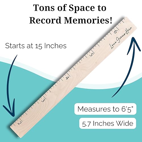 Miniatura 7 de Tabla de crecimiento boho para pared, tabla de crecimiento de madera para pared, tabla de crecimiento de madera para niños de pared, tabla de