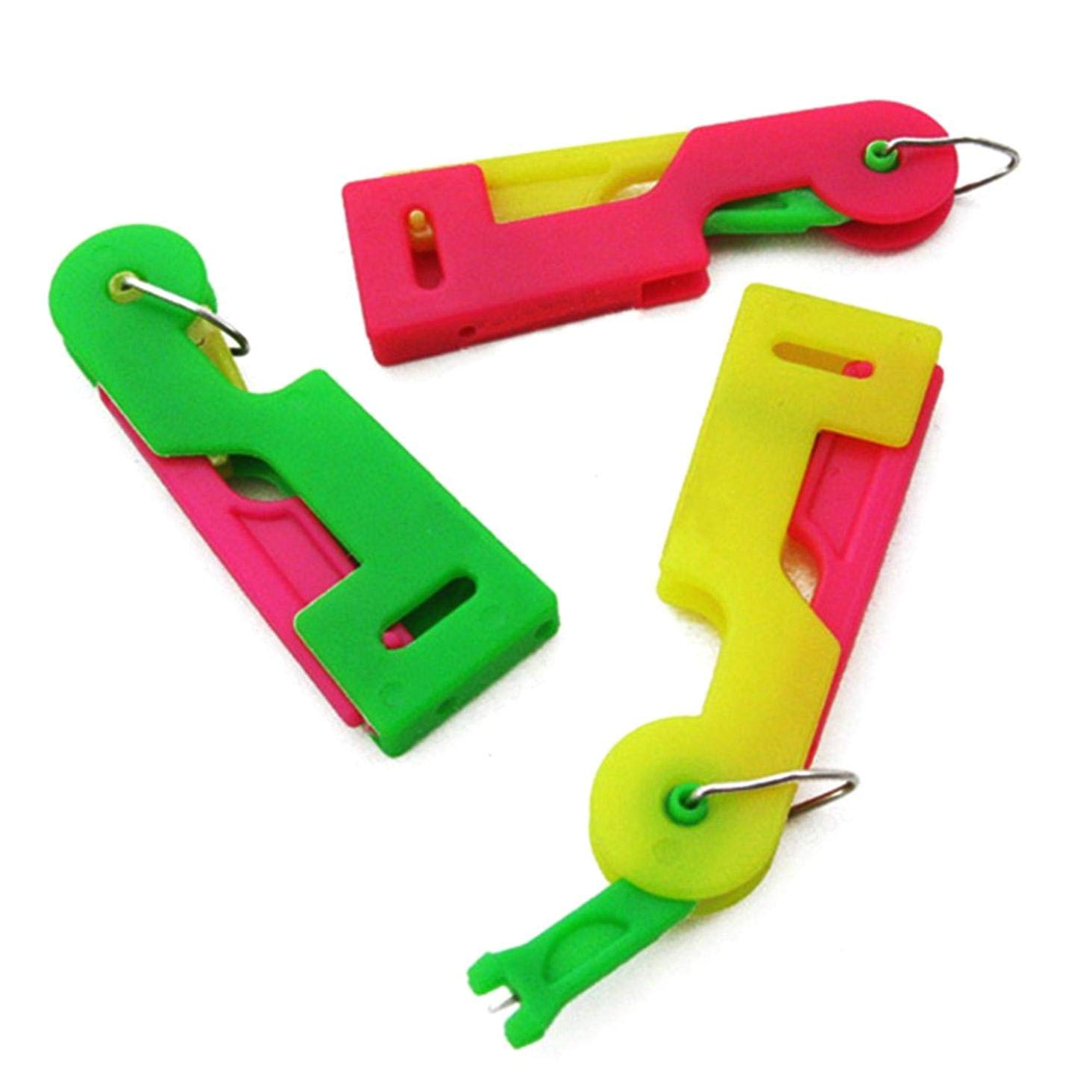 PRINDIY 3Pcs Needle Threader Fast Lead Needle Automatic Needle Threader Threader Hand Stitching Threading Tool Thread Device Sewing Machine