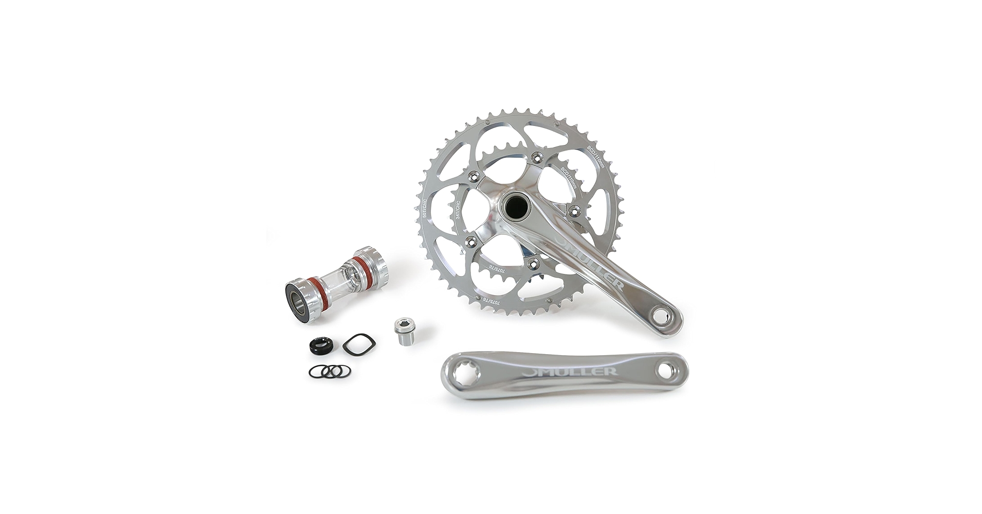 【未使用】クランクセット シルバー Amazon | MULLER Original crank set (silver) | MULLER