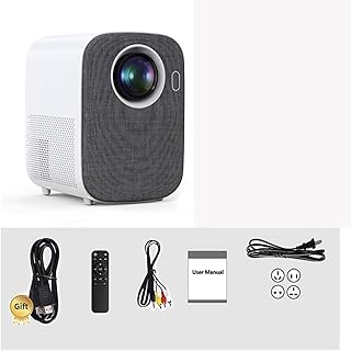 P82 Mini Projector Full HD 1080P Compatible for Android 9 LED Video Beamer Support 4K 5G Smart Home Theater Airplay Miracast Bluetoooth (Color : Miracast Version, Size : AU Plug)