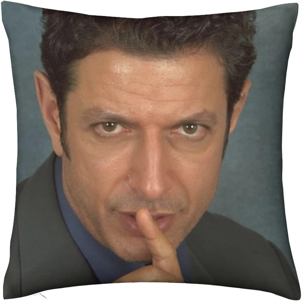 Ancrkog Jeff Goldblum Throw Pillow Covers 18"X18" Funny Meme Pillows Home Decor