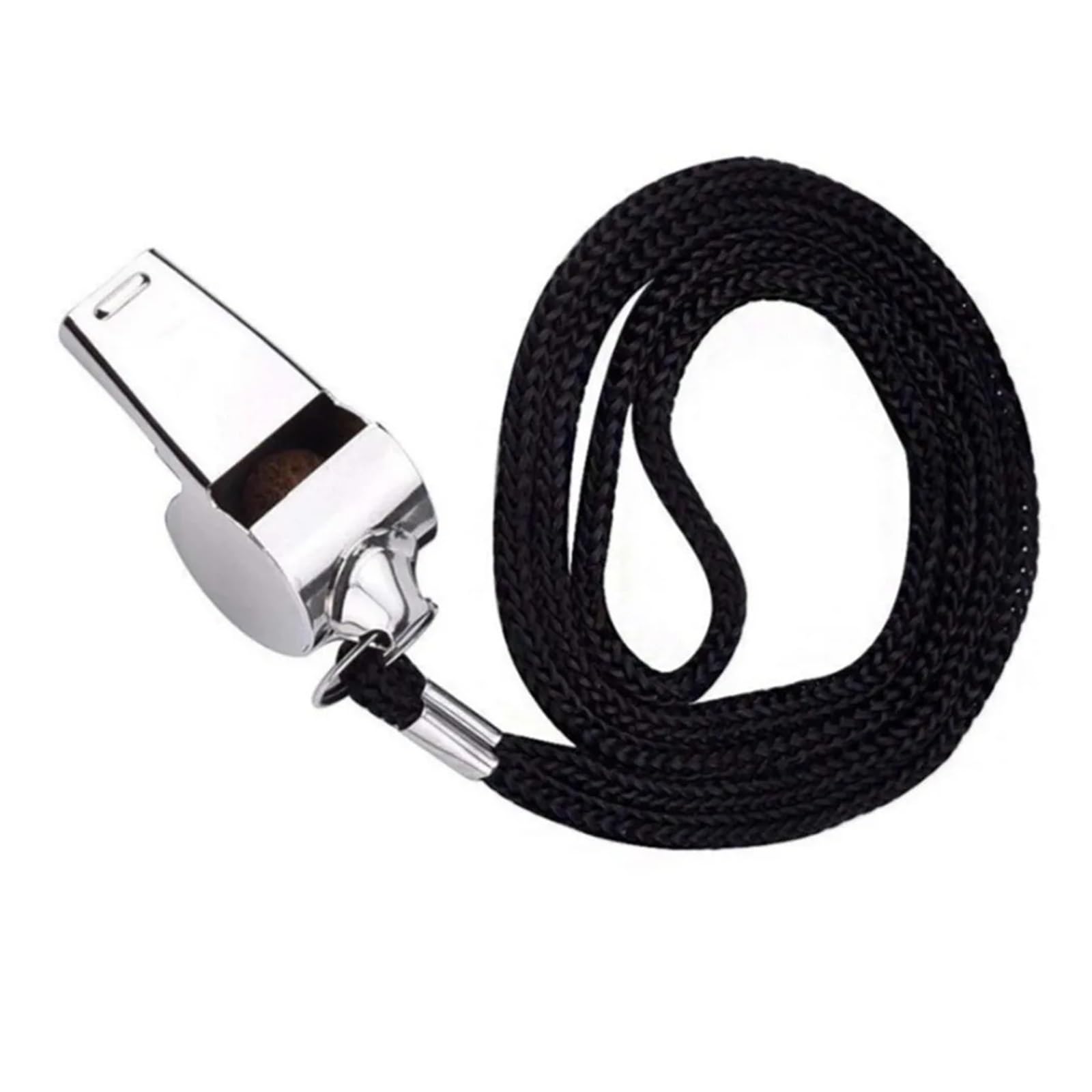 Silbatos de Acero Inoxidable for árbitros, Cuerda de Metal, for Fiestas, Entrenamiento de fútbol, ​​Baloncesto y porristas, 1/5/10 Unidades(10Pcsxcs2mm)
