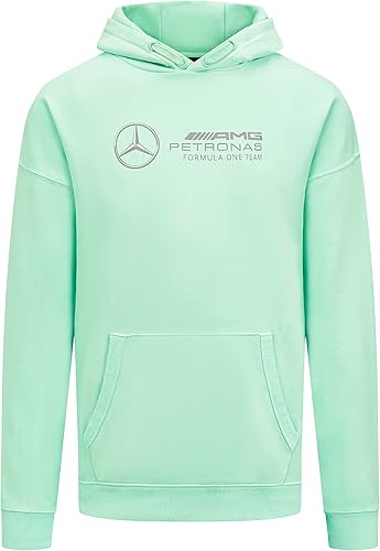 Miniatura 5 de Mercedes AMG Petronas F1 Unisex Retro Hoodie - MintLilacBlue