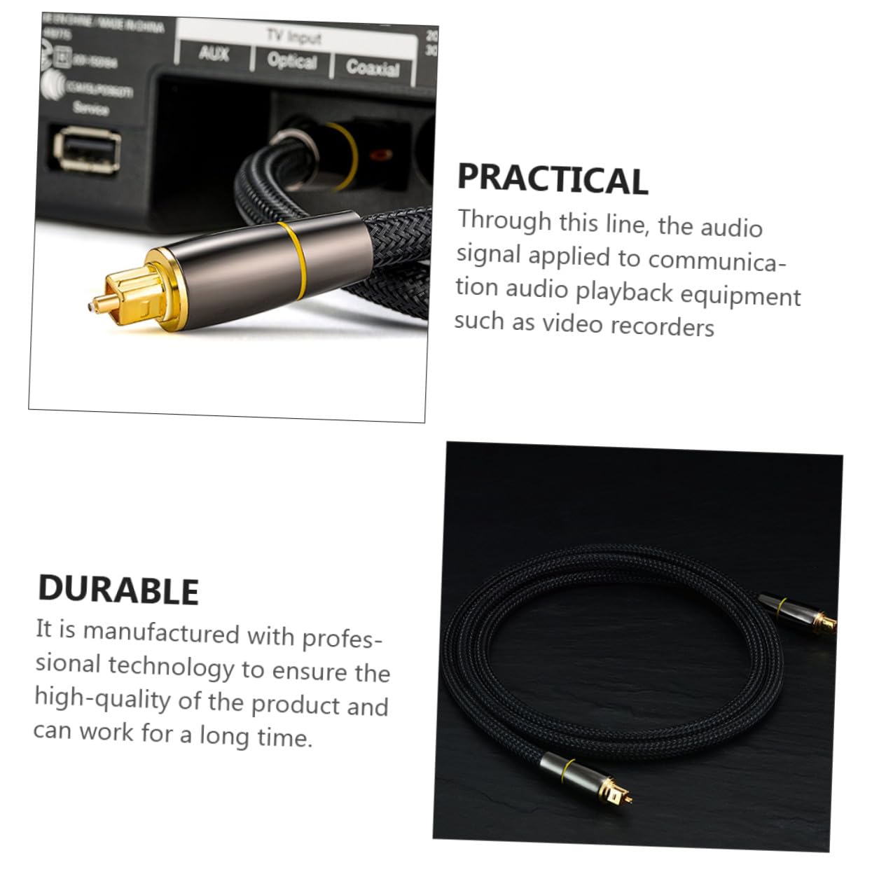 Cavo Audio Ottico in Fibra Nero 20m per Soundbar e Tv | Corpo Morbido, Qualità Segnale Elevata, Confezione da 1, Uso Console di Gioco