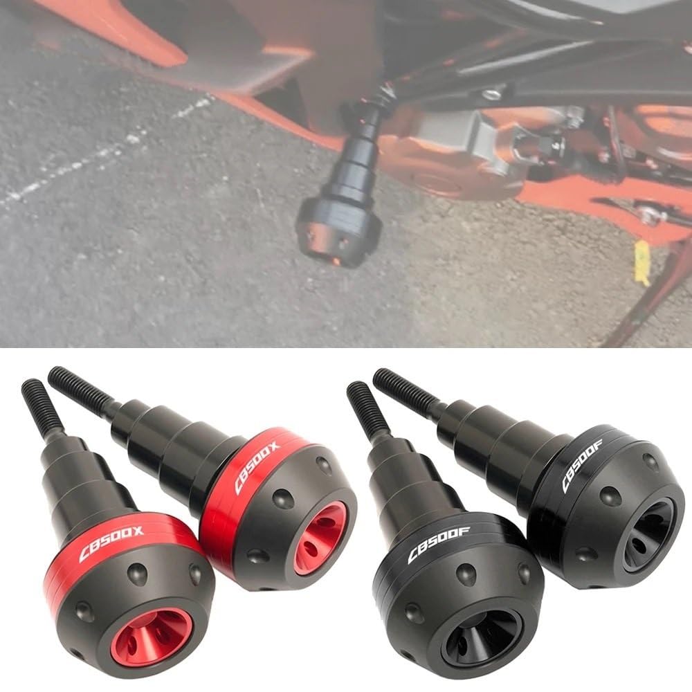Anti-Crash Rahmen Sliders Für H&ONDA CB500X CB500F 2023 Motorrad Fallende Schutz Rahmen Slider Schutz Anti Crash Pad Protector(CB500X Red)