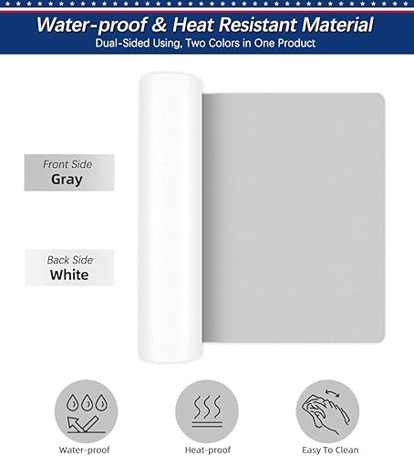 Miniatura 4 de Tapete secante de piel sintética para escritorio de oficina, para la parte superior de los escritorios, cubierta protectora de mesa, para