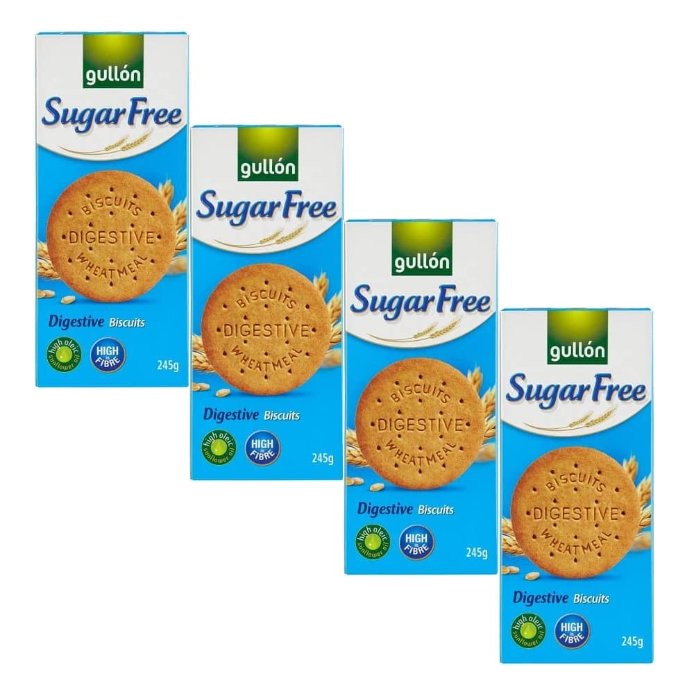 4 x 245g Original Digestive Cookies Biscuits Sugar Free