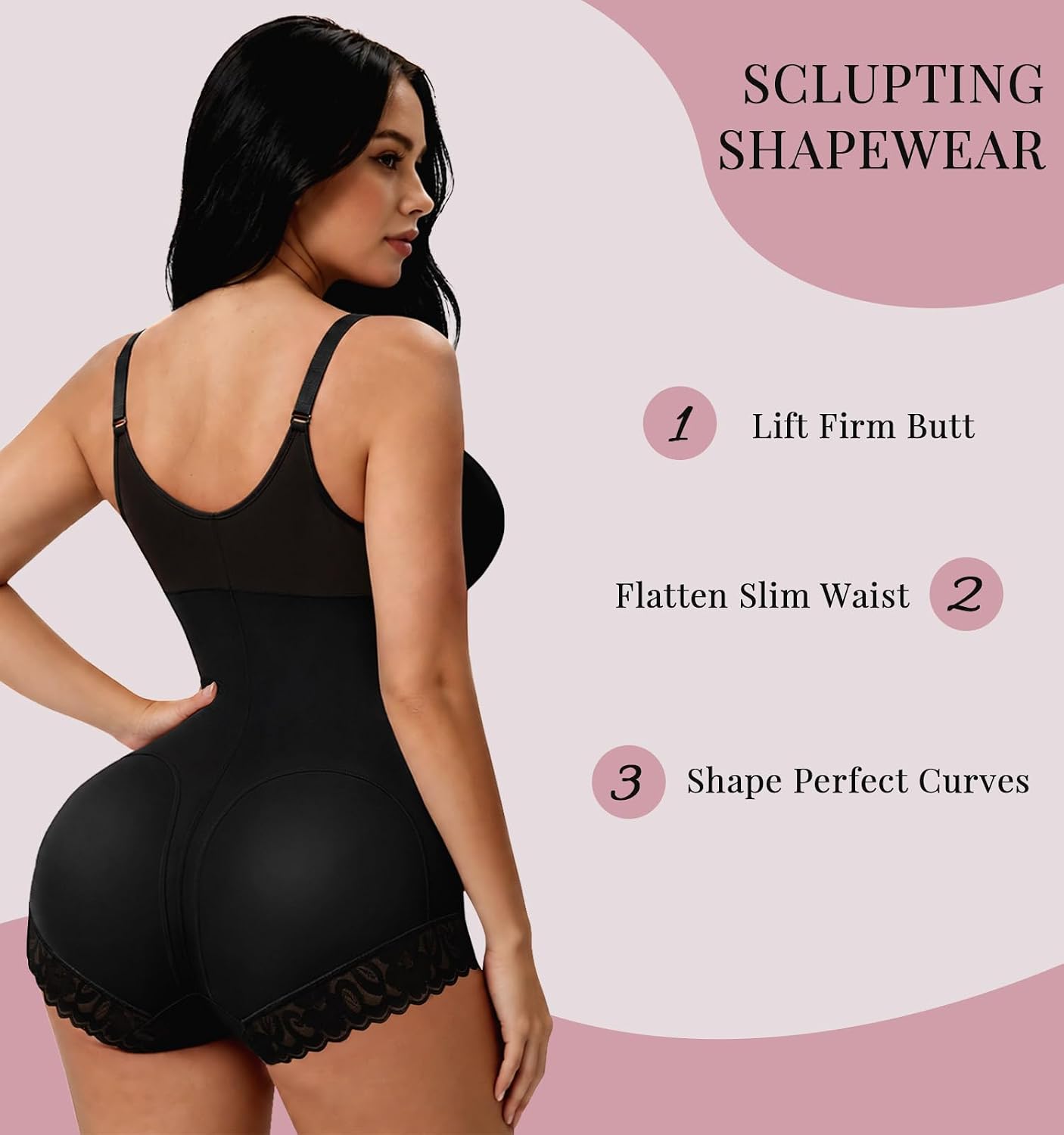 Fajas Colombianas Moldeadoras Shapewear Tummy Control Body Shaper Snatched Zipper Butt Lifting Bodysuits for Women