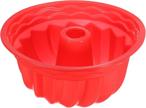 Miniatura 9 de uxcell Molde de silicona para tartas, sartén antiadherente de 9.5 pulgadas para pasteles estriados, chocolate, pastel de queso, pan, marrón