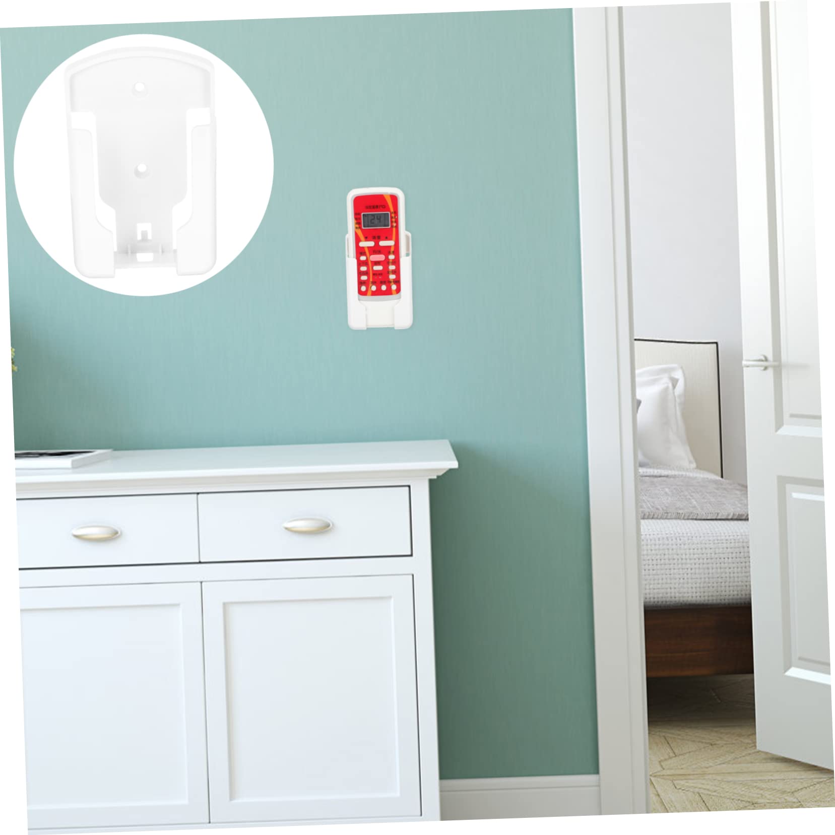 Cabilock 10 Piezas Soporte de Control Remoto Autoadhesivo Cajas almacenaje Caja almacenaje portamovil Gel Pararse Caja remota de Montaje en Pared bastidores de Pared el plastico