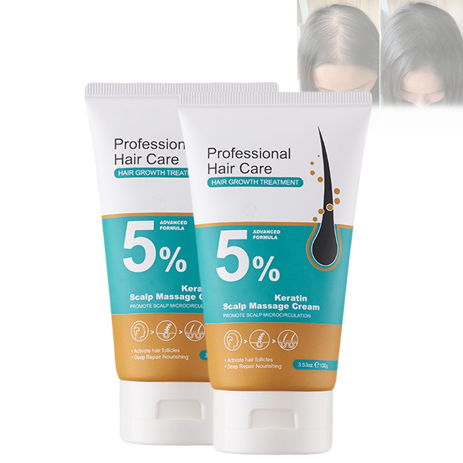 Kormesic 5% Minoxidil Hair Growth Scalp Massage Cream, Kormesic Cream Professional Hair Care, Fast Regrowth & Strengthens Hair Roots, Anti Hair Loss