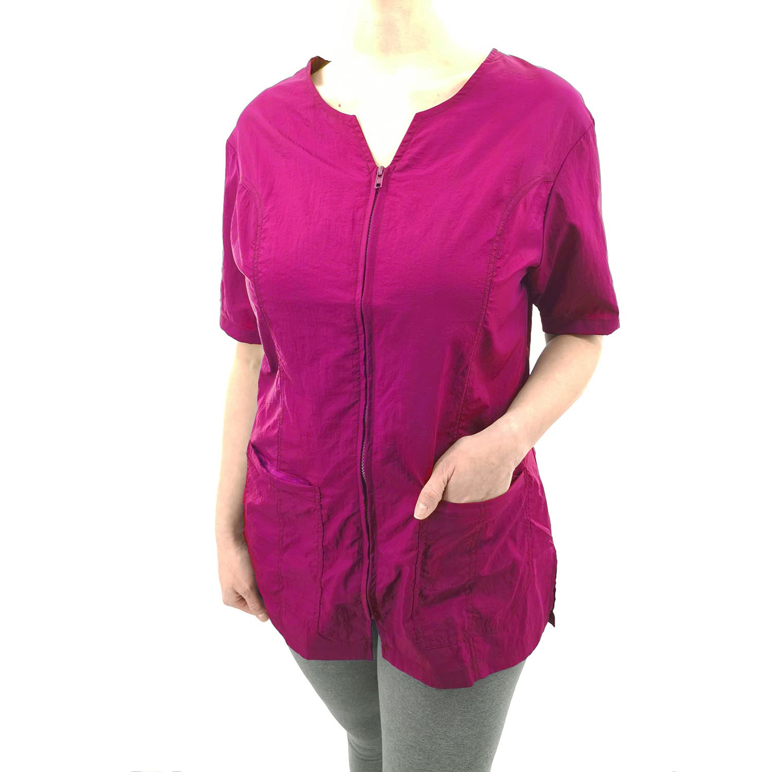 CHARLENE Personalized Haley Jacket with Logo Embroidery | Stylist, Barber, Groomer, Smock, Makeup Artist for Men & Women