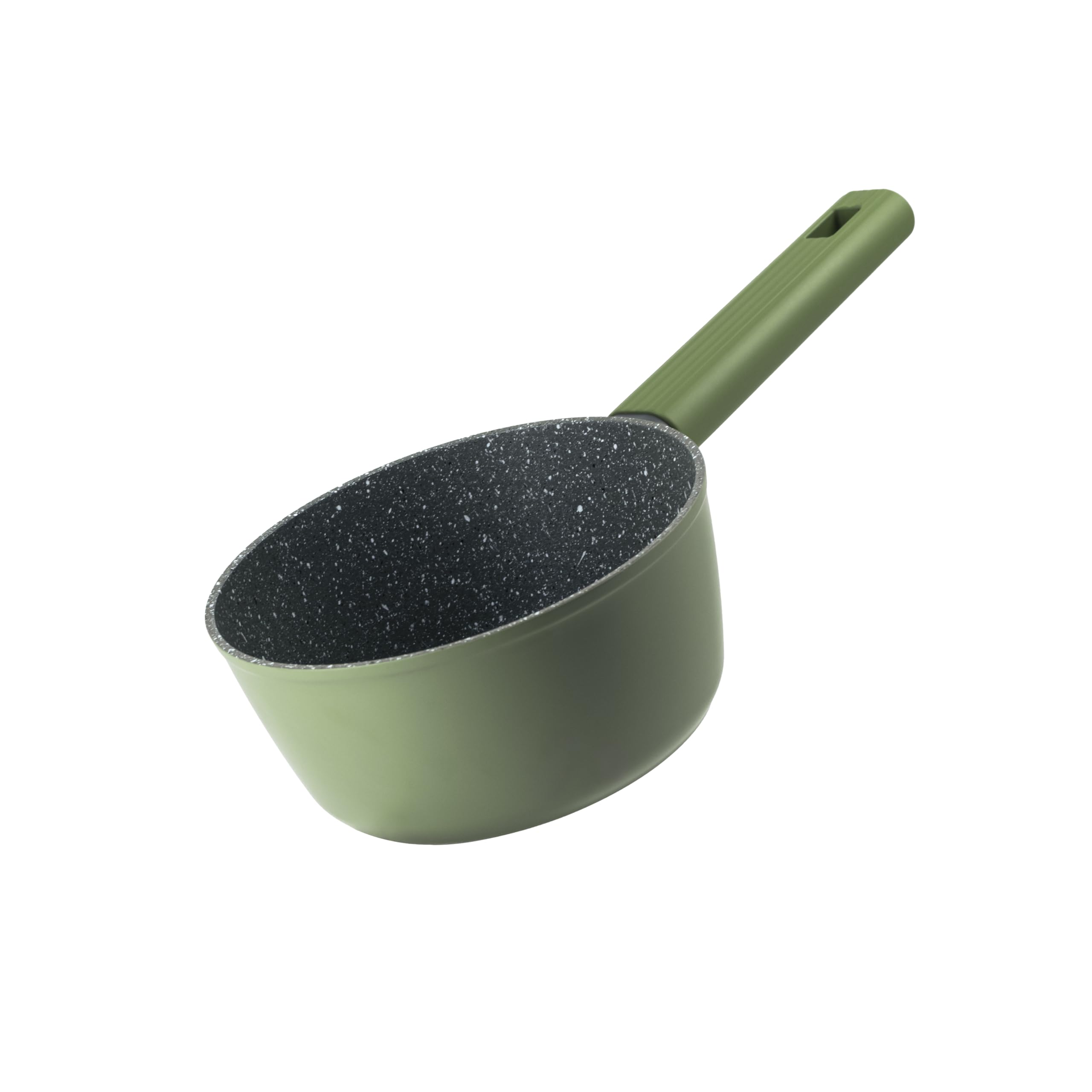 Casseruola Antiaderente Effetto Pietra Zanetti - Alluminio 24 Cm, Maniglie Soft Touch, Made In Italy