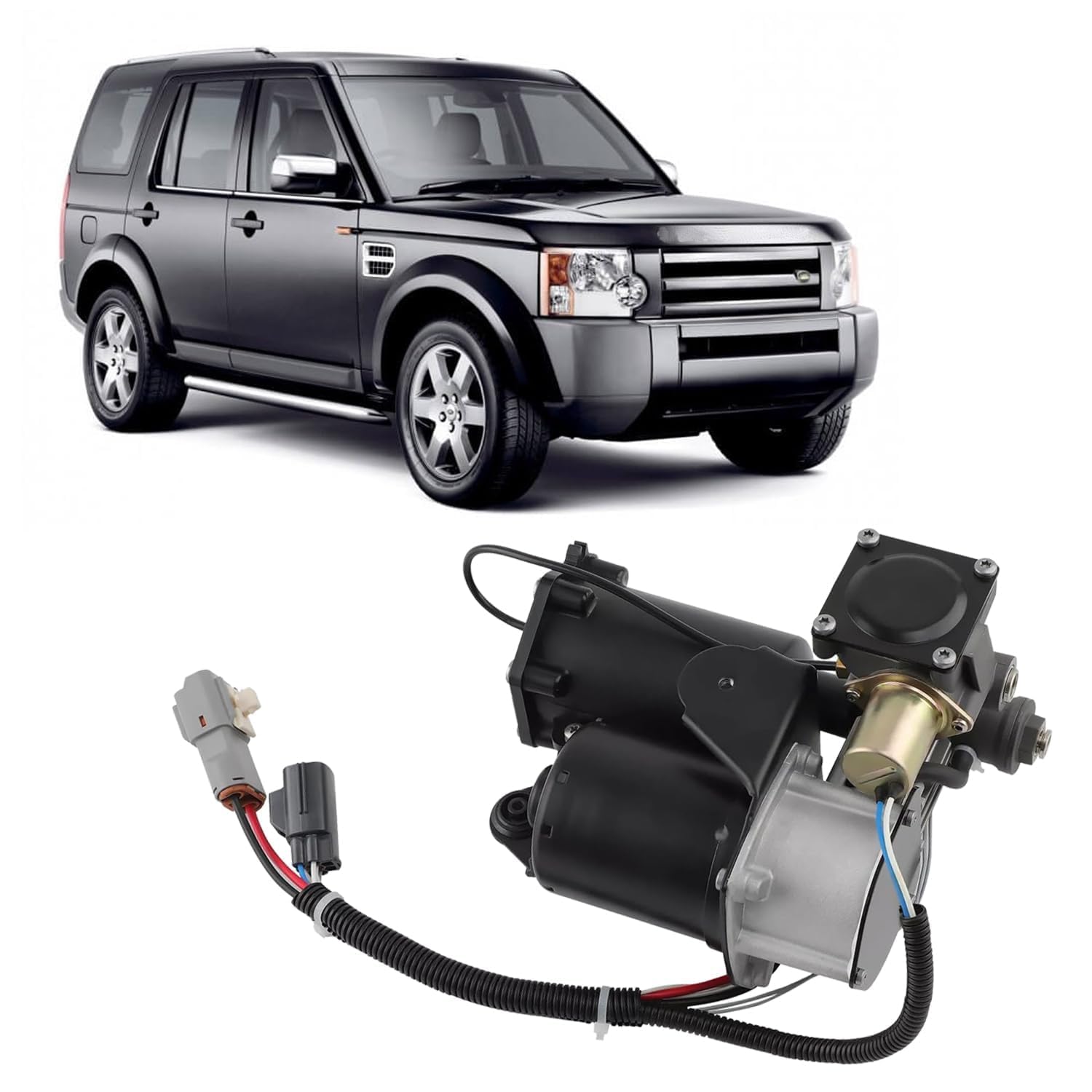 ANBOO Bomba de compresor de suspensión neumática con relé para Land Rover Range Rover Sport LR023964