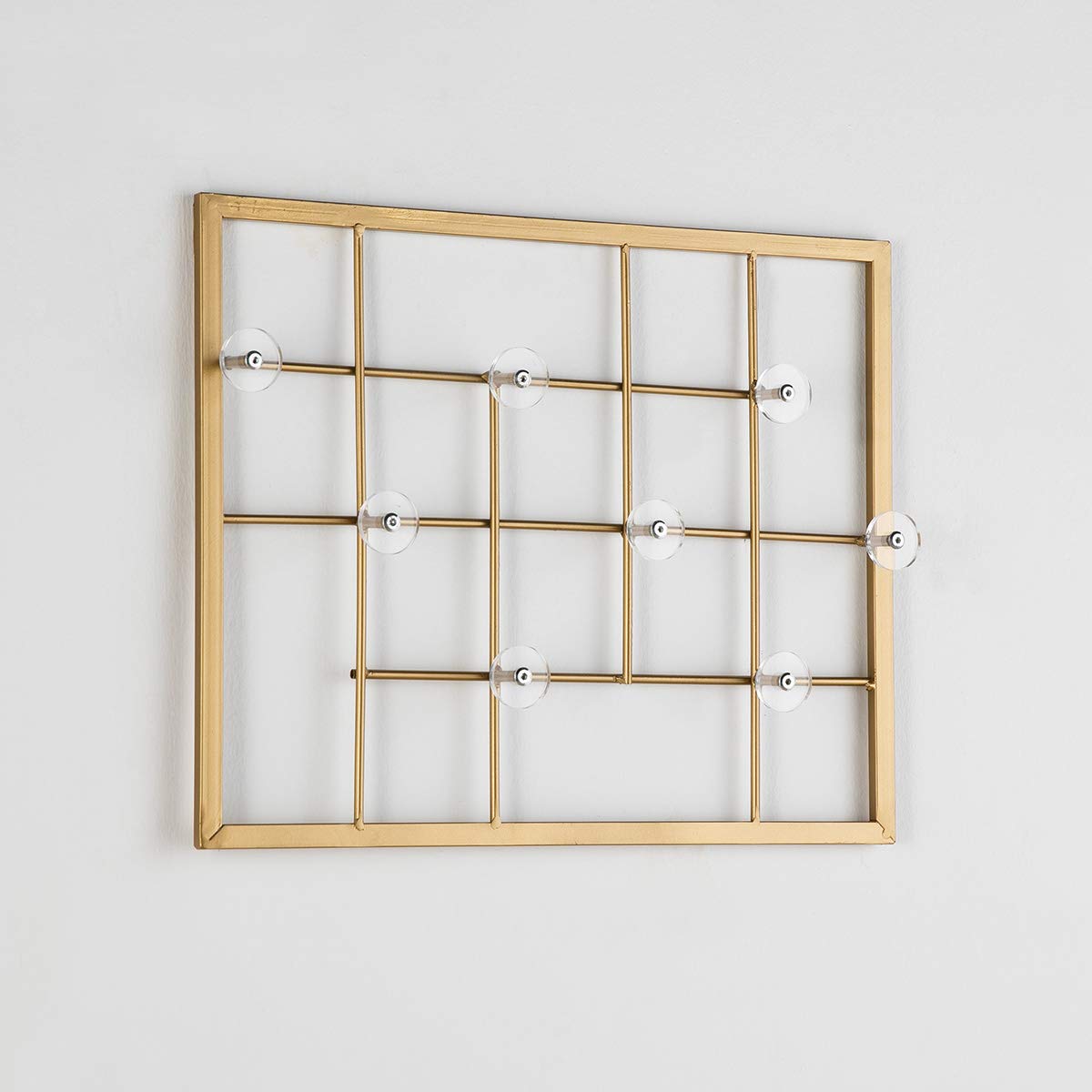 PERCHERO 50X5X40 ACRILICO/METAL DORADO