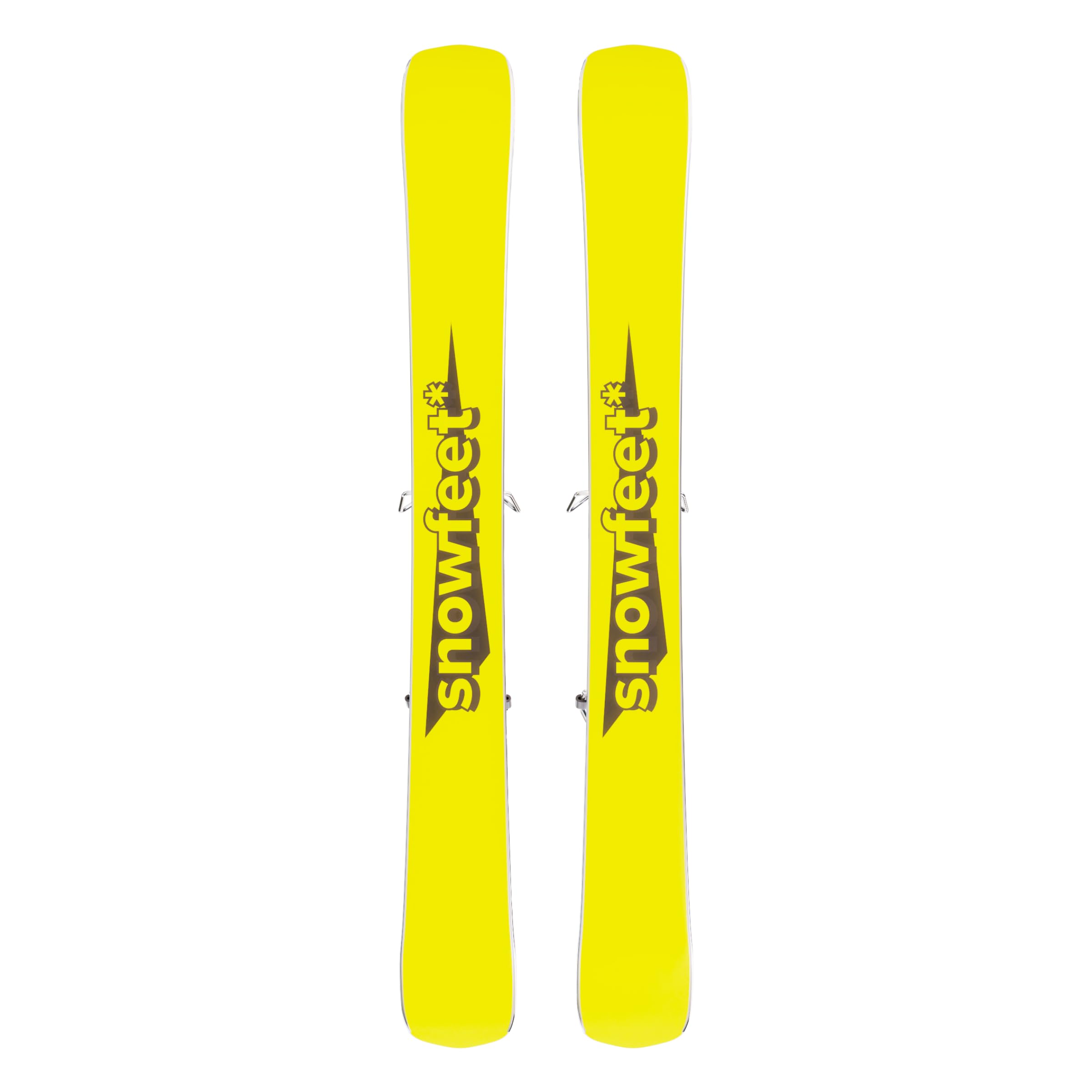Skiboards Snowfeet 99 Cm – Mini Skis Courts Avec Fixations, Noyau Bois, Carres Métalliques, Graphite, Pour Adultes Et Enfants (10-110 Ans)