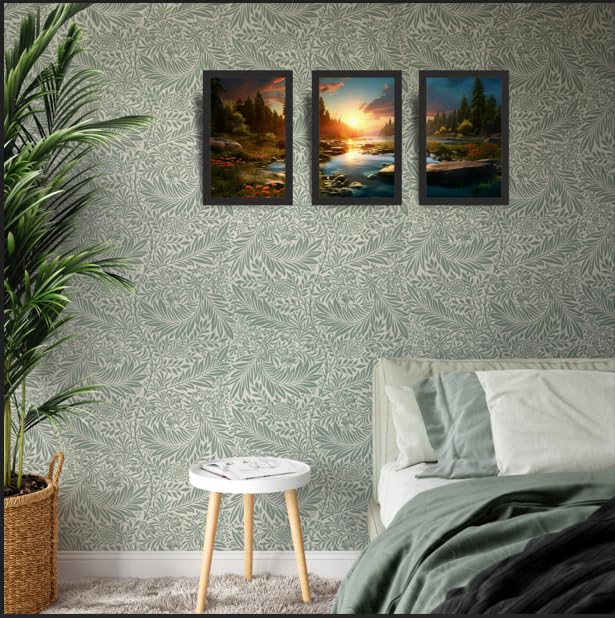 Sunset River Forest Wall Art Set of 3