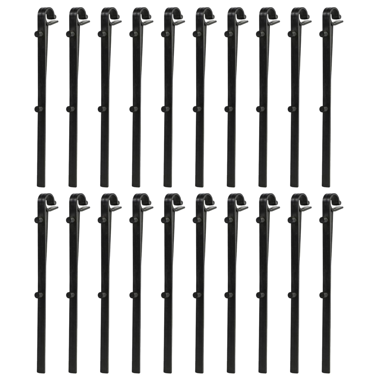 20 Pcs Gutter Brush Leaf Guard Fixing Clips Gutter Net Clip Plastic Guard Clip (Black)
