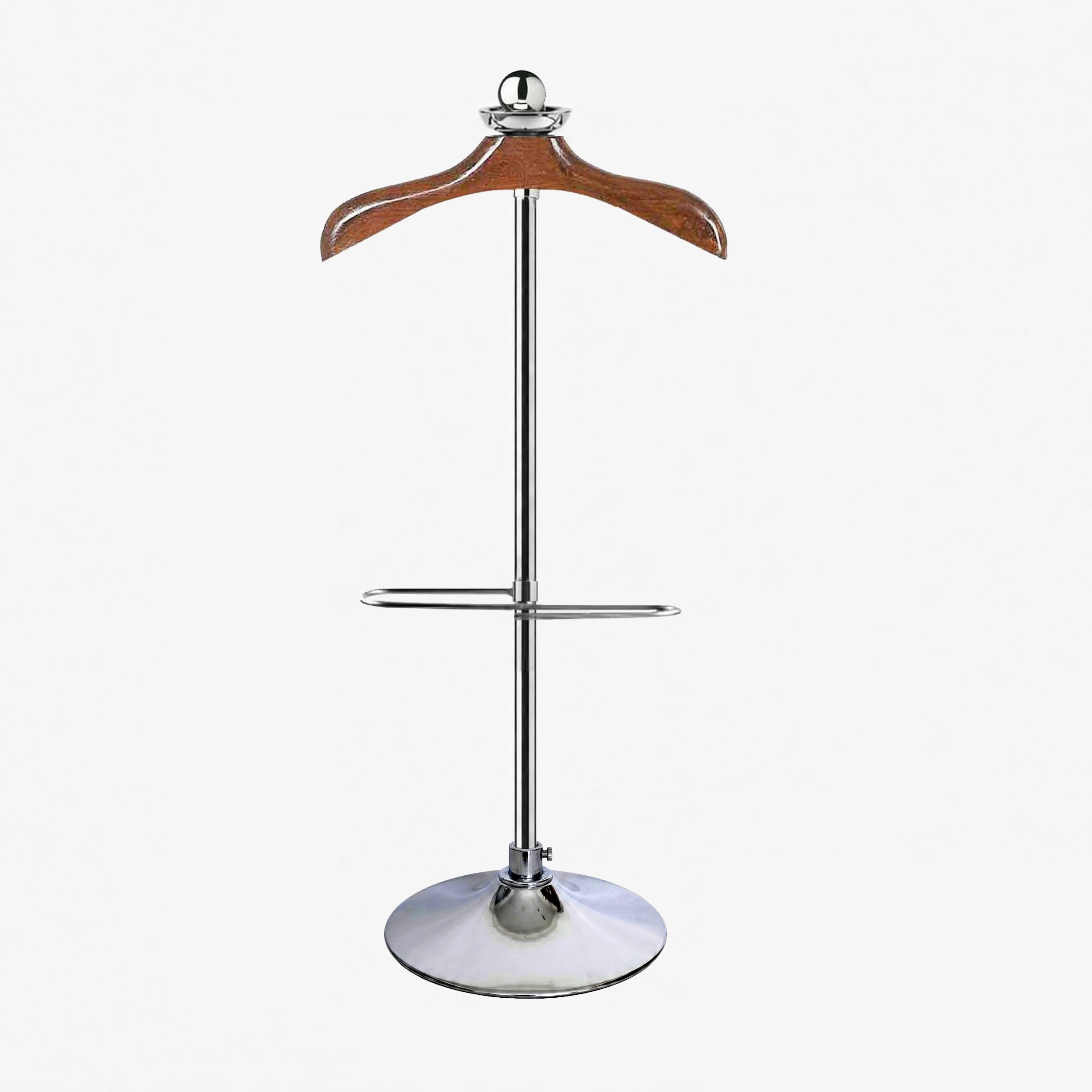 Wooden & Stainless Steel Coat Hanger Stand used in Home, Office & Showroom as Display Coat Stand (45 Inch Height) (WOODEN/SS COAT STAND)-image-48