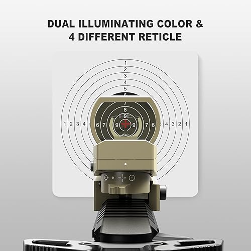 Vista 28 de Feyachi Vista refleja - Retícula ajustable (4 estilos) tanto roja como verde en una sola vista Gris