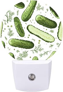 Pickled Rosemary Cucumbers Night Lights Plug Into Wall Dusk to Dawn Portable Fashion Mini Sleep Nightlight for Bedroom Hallway