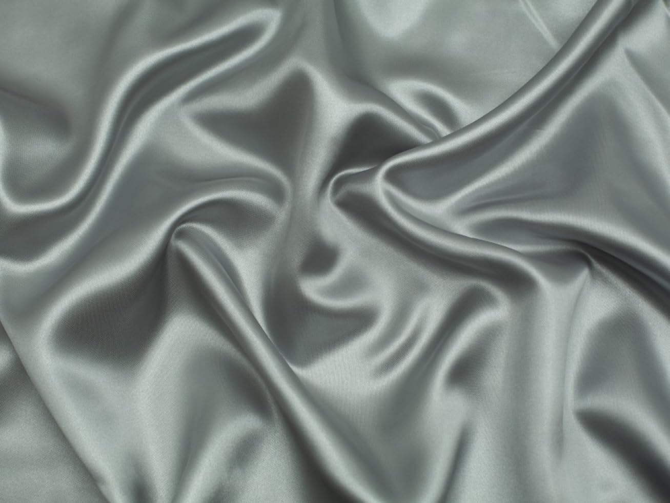 Minerva Silver Core Range Liquid Satin Fabric - Lightweight & Suitable For Dressmaking - Approx Width: 150Cm / 60" - Sold Per Metre