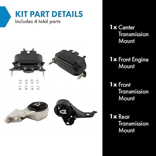 Vista 419 de TRQ Juego de montaje de motor compatible con Ford Bronco 1989-1992 F-150 F-250 F-350 1985-1997 Ranger 1994-1997 Mazda B2300