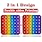 AK-SHIP 2 in 1 Fidget Toys, ABC Learning and Educational Toys, Poppers Fidget Toys,AK-SHIP Stress Relief, Autism Sensory Toys [26 Letters on One Side | Numbers 1-30 on The Other Side] (1 Pack)