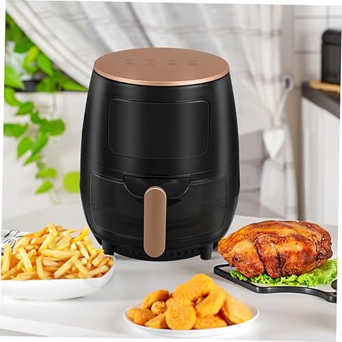 Miniatura 7 de Capacidad antiadherente para freidora de aire, aceite de cocina saludable, controles táctiles, fácil de limpiar, diseño para comidas familiares y